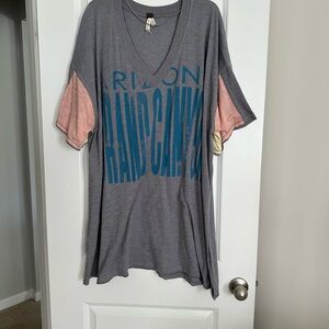 Free People oversized Graphic Tee